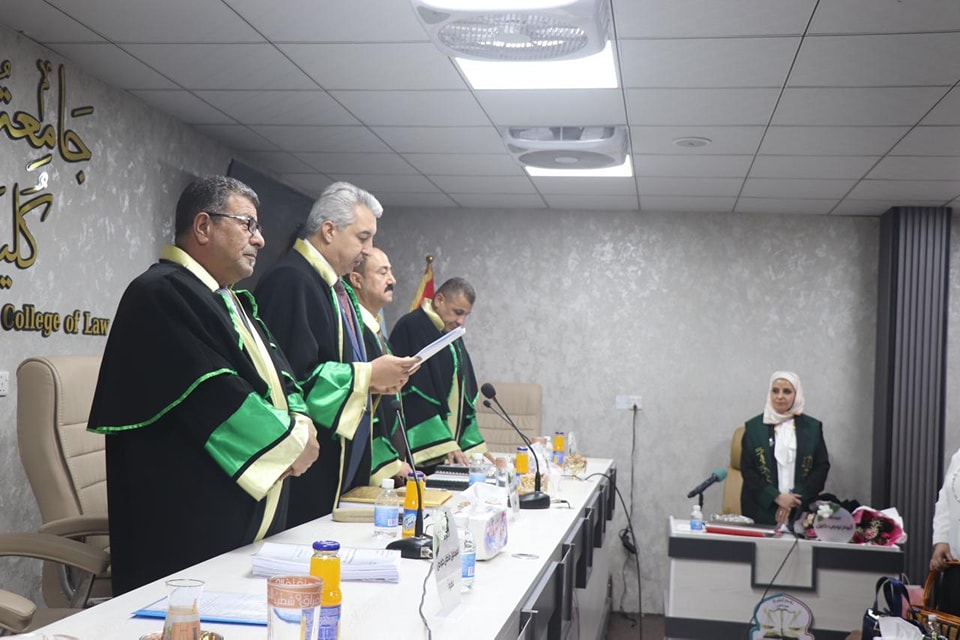 The thesis was presented by master’s student&nbsp;Anwar Nouri Khalil.