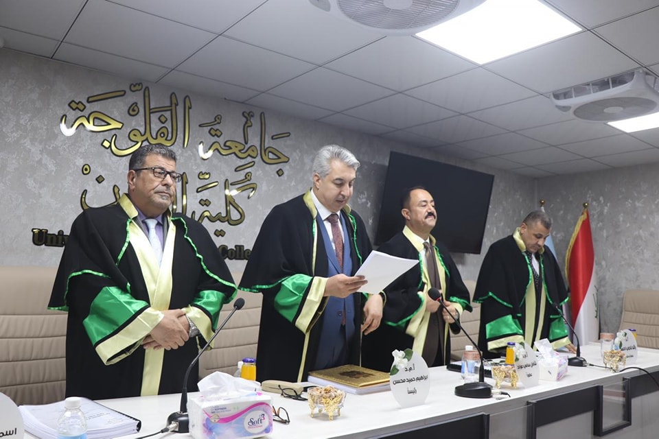 The thesis was presented by master’s student&nbsp;Anwar Nouri Khalil.