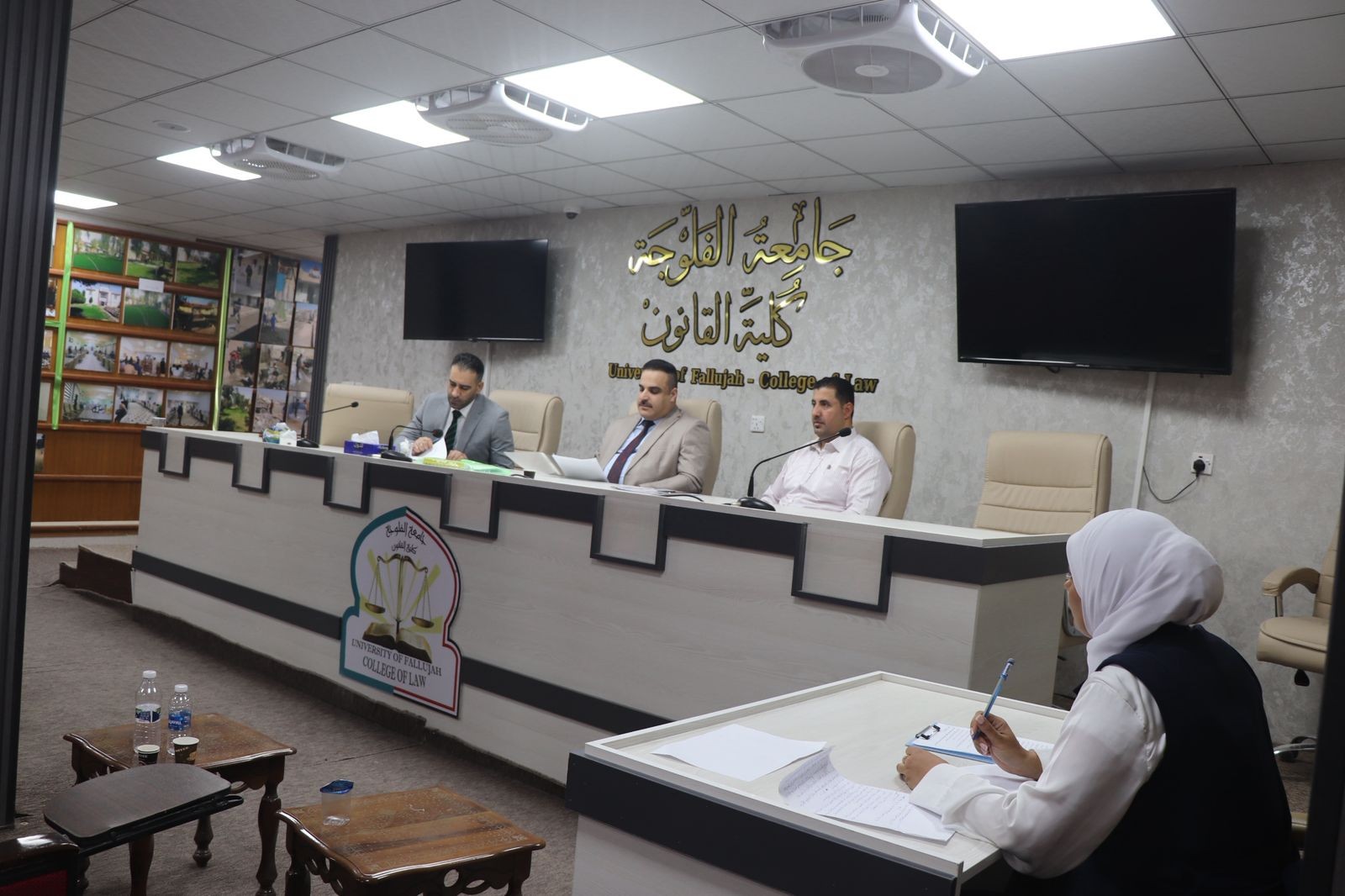 A scientific discussion session for a master's thesis proposal