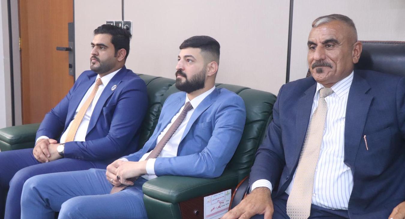 a delegation from the Iraqi Jurists Union on an official visit