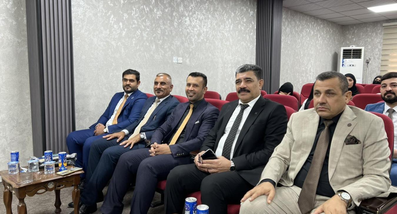 a delegation from the Iraqi Jurists Union on an official visit