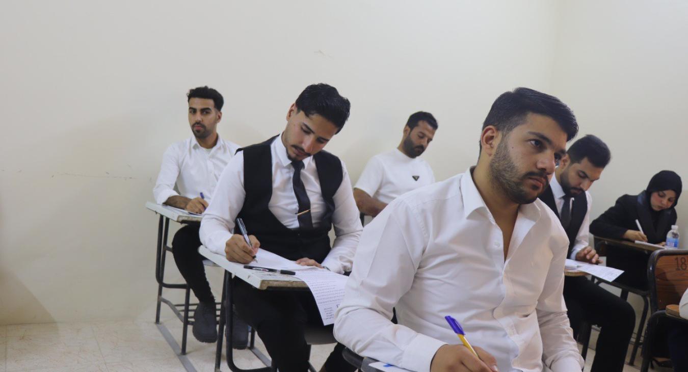 the final exams commenced at the College of Law in