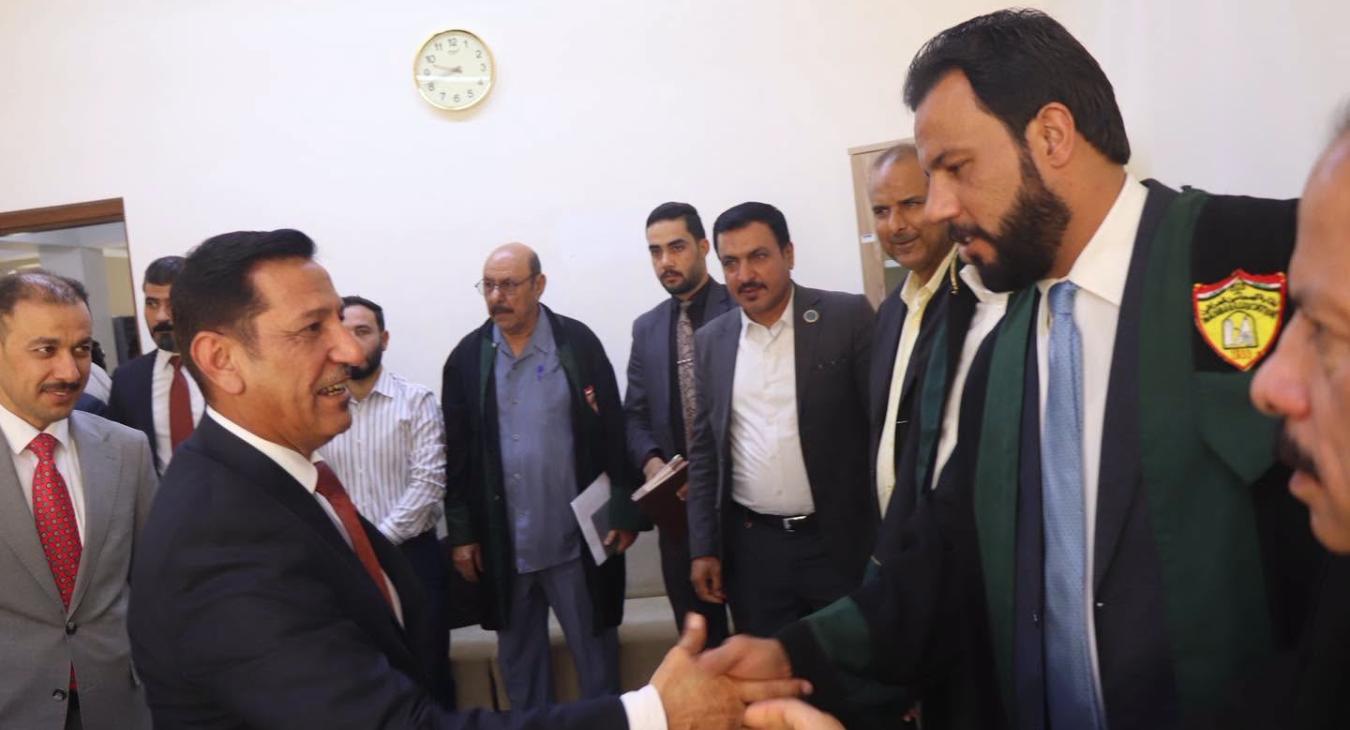 Summer Training Committee Follows Up on College Students at the Fallujah Courthouse Complex