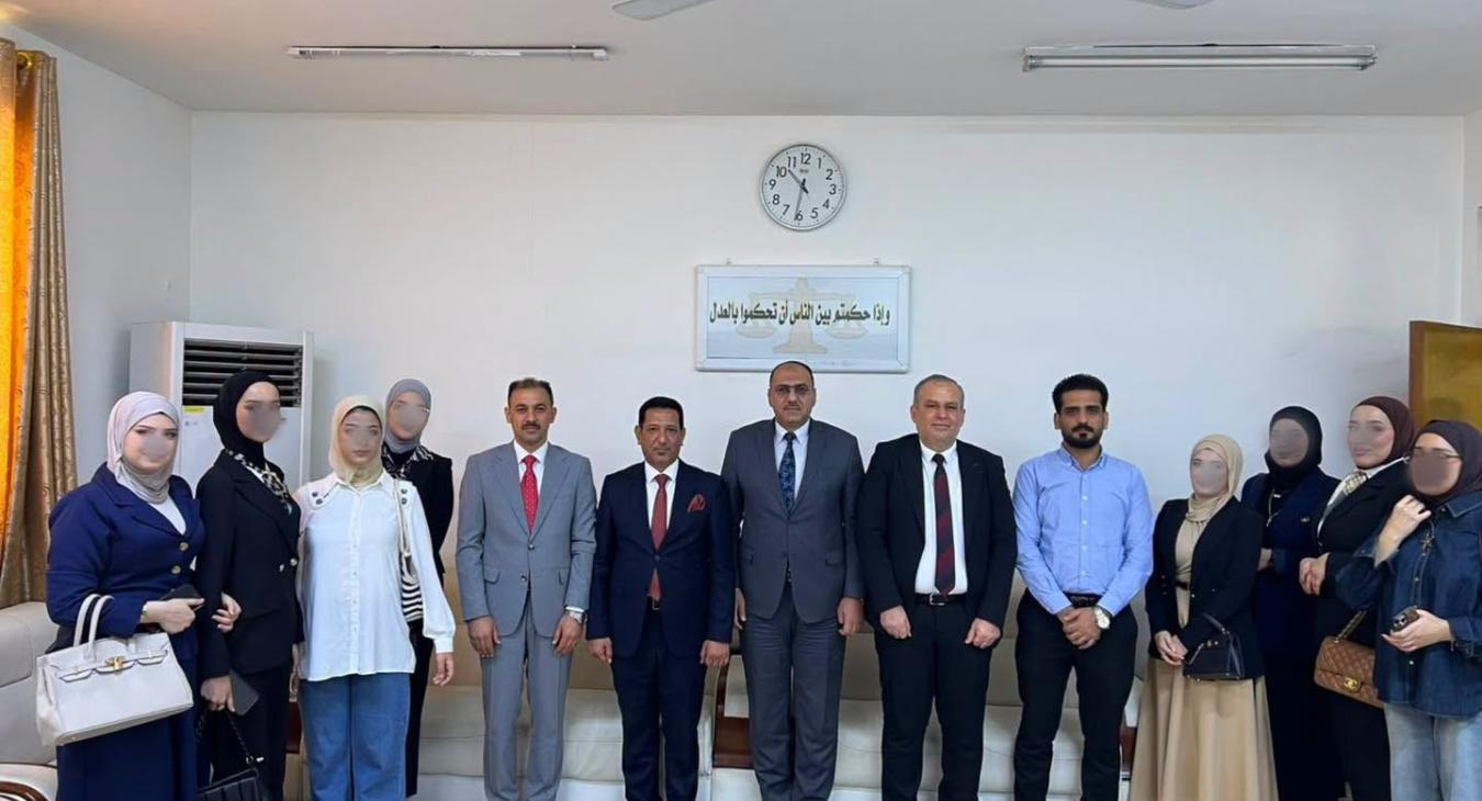Summer Training Committee Follows Up on College Students at the Fallujah Courthouse Complex