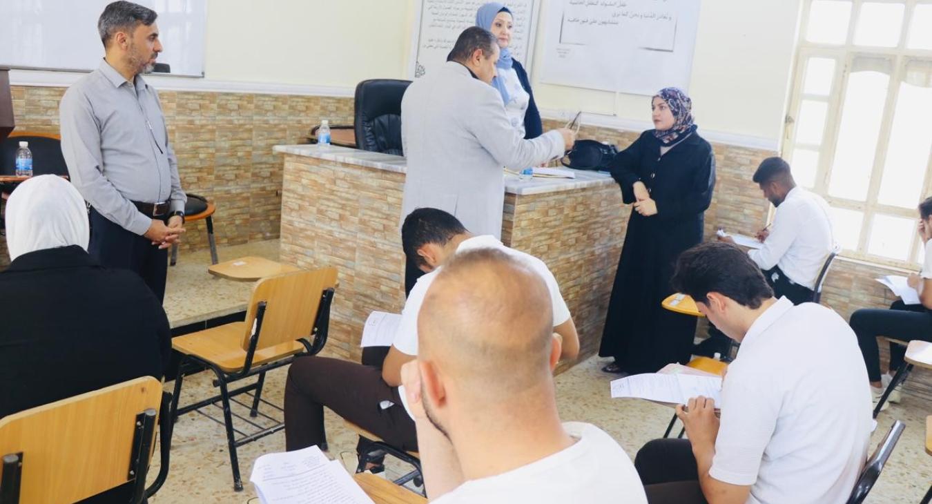 Dean of the Law College Inspects Second Round Exams for Undergraduate and Postgraduate Studies