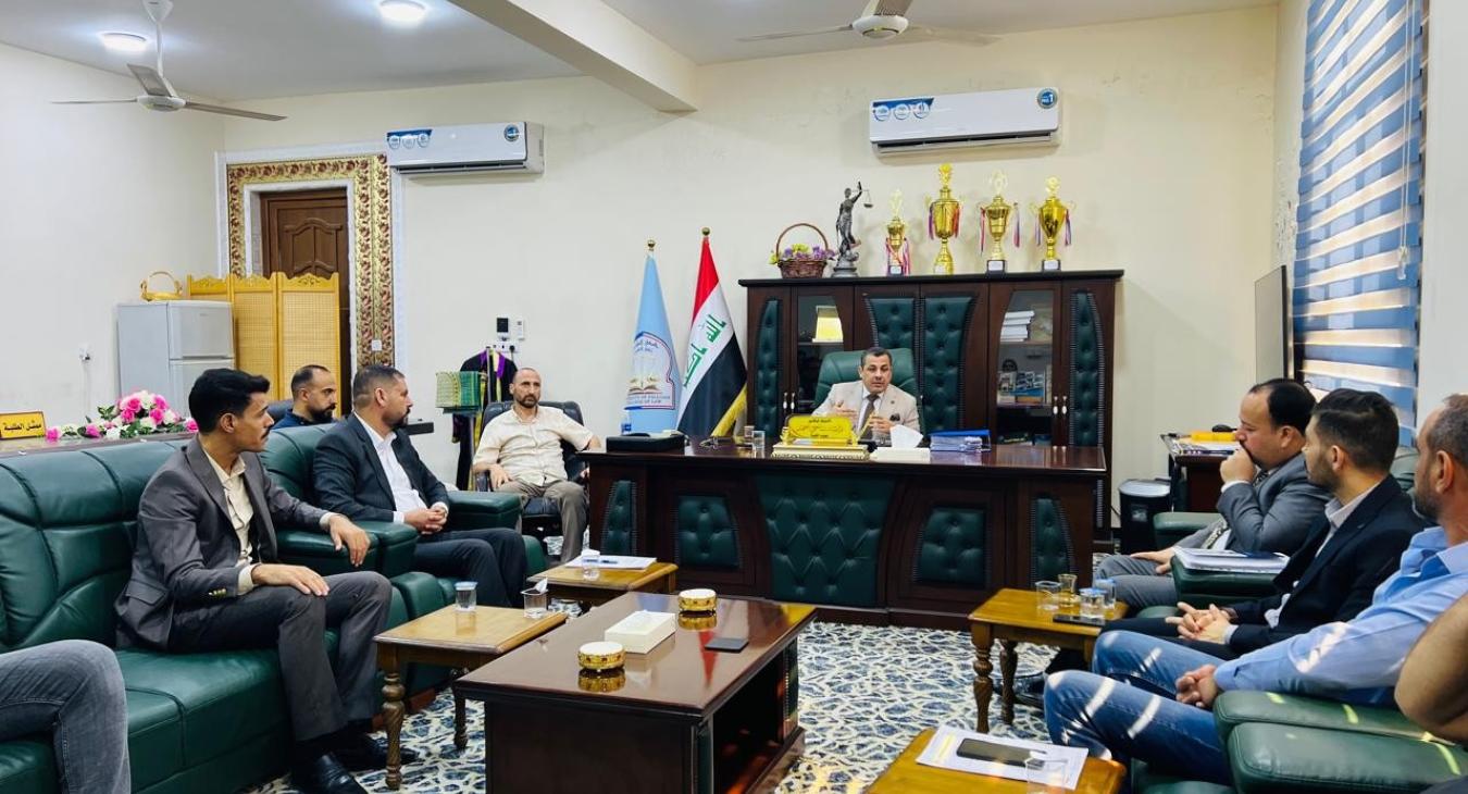 held a meeting with the heads of divisions