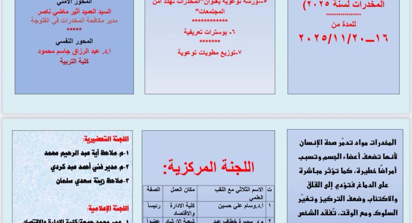 Iraqi Anti-Narcotics Week for the Year 2025