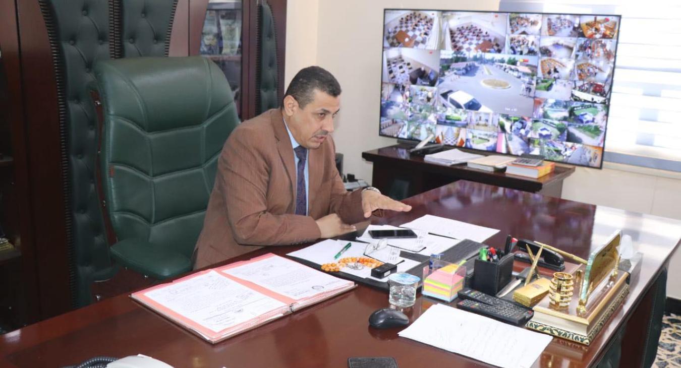 ProfDrRaed Naji Ahmed, Dean of the College of Law, University of Fallujah, met with representatives of the people in the college’s ranks.