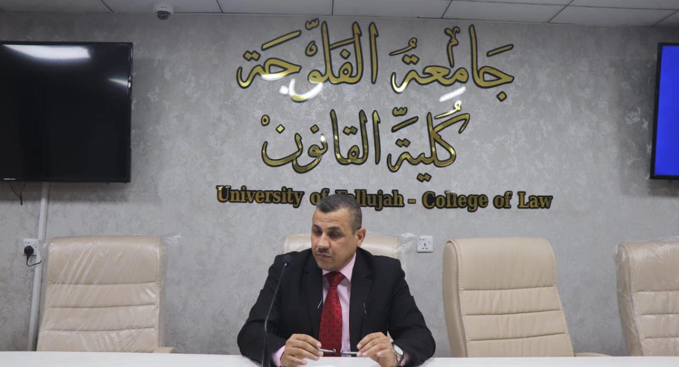 ProfDrRaed Naji Ahmed, Dean of the College of Law, University of Fallujah, met with the fourth year students.