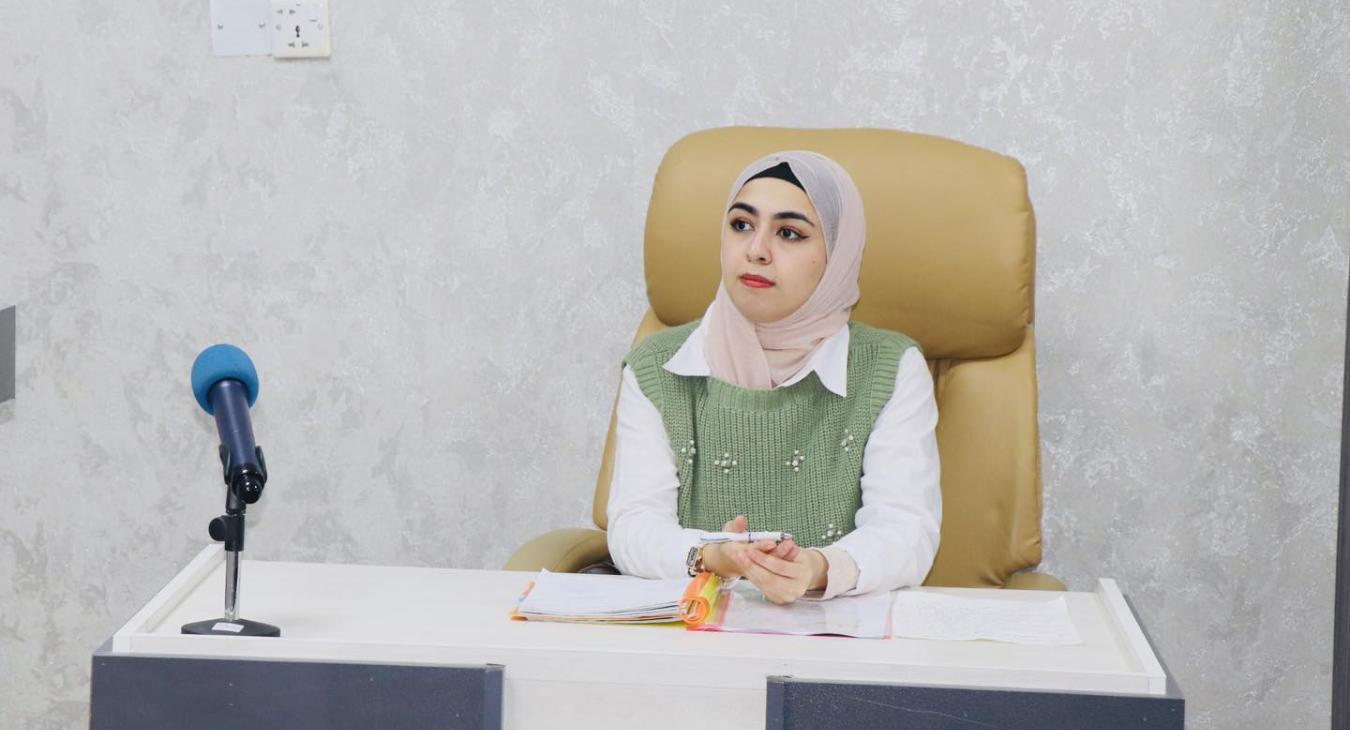 Discussion of a master’s thesis project by student Nour Abdel Qader Hamad in commercial law.